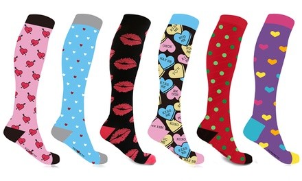 XTF Women's Knee-High Compression Socks (3-Pairs)