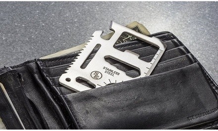 11-Function Stainless Steel Survival Pocket Tool (3 Pack) 