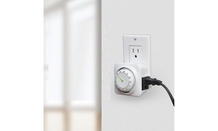 Indoor Mechanical 0-12 Hour Countdown Timer with Single Polarized Outlet