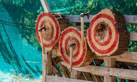 Axe Throwing for Up to Five People at Oxford Axe Throwing (Up to 36% Off). Eight Options Available.