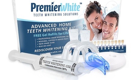 Premier White Advanced Home Whitening Kit with Additional Refills