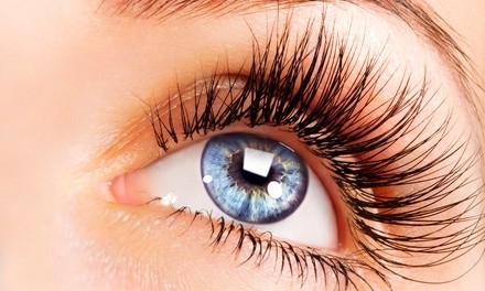 Full Set of Individual Mink Eyelash Extensions with Optional 2-Weeks Fill at Pop Lash and Nails (Up to 66% Off)