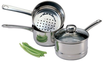 Culinary Edge 4PC S/S Double Boiler Set