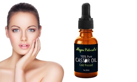 100% Organic Castor Oil Hair, Eyelashes, Eyebrows, Skin, and Face Strengthening 