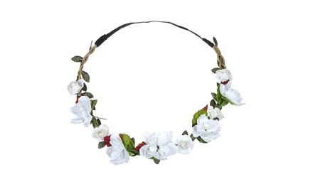 Boho Ladies Floral Flower Festival Wedding Garland Hair Head Band Beach Party