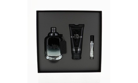 Coach New York By Coach 3 Piece Gift Set - 3.3 Oz Eau De Toilette Spray Box Men
