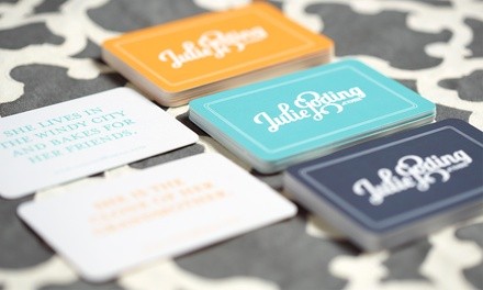 Up to 52% Off on Custom Printing - Business Cards at Wish up on an image