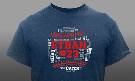 Baseball Custom T-Shirts from Giftsforyounow.com (Up to 61% Off) 