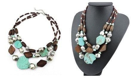 One, Two, or Three Multi-Layer Chunky Boho Necklaces from Novadab (Up to 88% Off)