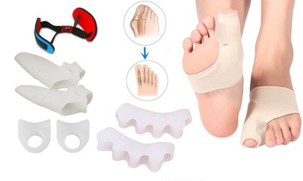 9 in 1 Gel Big Toe Cushion Bunion Corrector & Separators Set Hallux Valgus