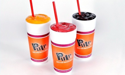 $11 for 4 vouchers, Each Good for $5 Worth of Drinks at Pulp Juice and Smoothie Bar ($20 Total Value)