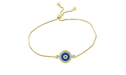Adjustable Evil Eye Bracelet 