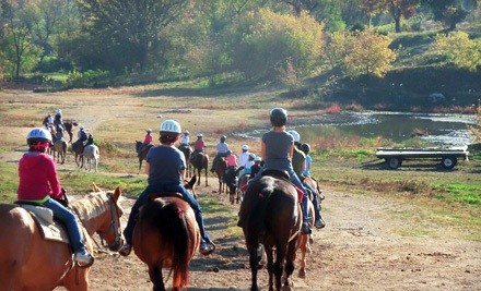 45-Minute Guided Horseback Trail Ride for Two or Four at White Pines Ranch (Up to 51% Off)