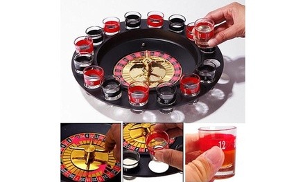 Shot Glass Roulette Novelty Drinking Game With 16 Shot Glasses Set