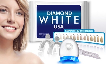 $18.99 for 3D Teeth-Whitening Kit w/ Complimentary Lifetime Gel Refills from Diamond White USA ($149 Value)