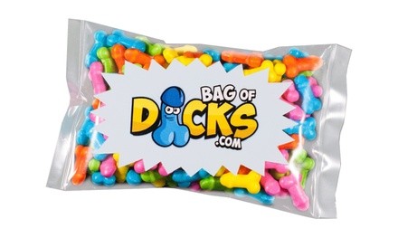 Bag of Anonymously Sent Adult-Themed Candy at Bag of Dicks (Up to 43% Off). Five Options Available.