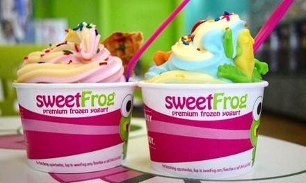 $7.50 for $10 Toward Frozen Yogurt for Carryout at SweetFrog Premium Frozen Yogurt