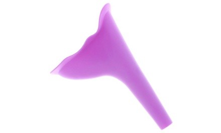Reusable Silicone Portable Urinal Women Travel Camping Stand