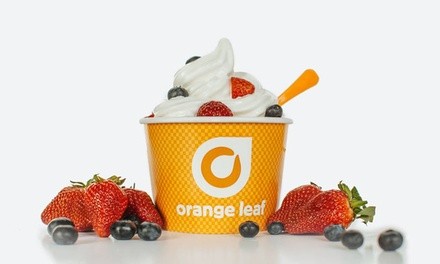 Frozen Yogurt at Orange Leaf Frozen Yogurt (Up to 37% Off). Two Options Available.