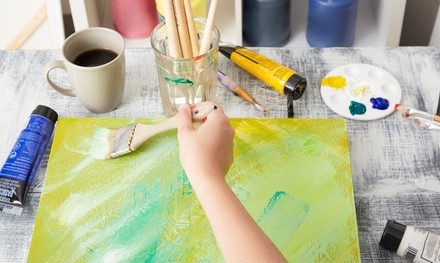 $70 for Virtual Art Lab: Paint & Collage Course from Scarlet Reagan ($95 Value)