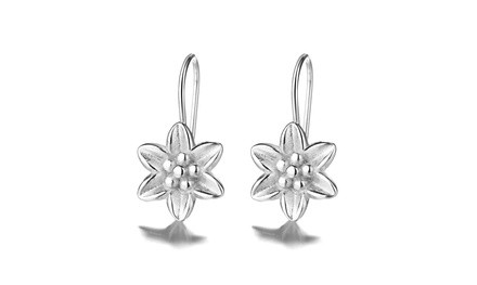 Sterling Silver Lilly Leverback Earrings