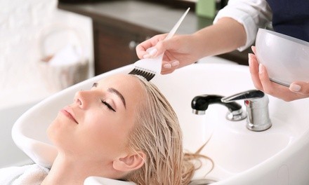 Conditioning Treatment with All-Over Color or Partial or Full Highlights at Bonjour Hair Salon (Up to 31% Off)