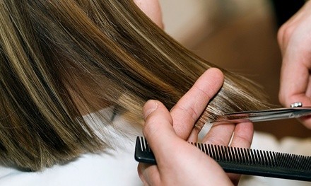 Haircut with Optional Partial or Full Highlights at Reneaux Day Spa (Up to 63% Off)