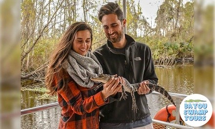 Covered Swamp Boat Tour for One, Two, or Four from Bayou Swamp Tours (Up to 20% Off)