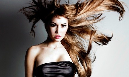 Haircut and Blowout with Optional Highlights by Tonya's Hair Service (Up to 41% Off)  