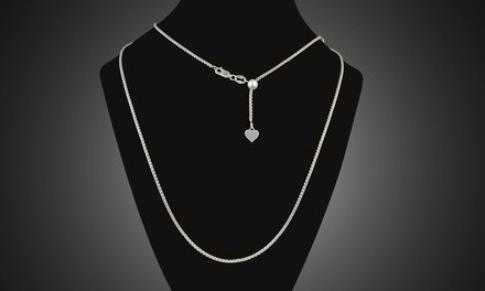 Italian Sterling Silver Adjustable 24