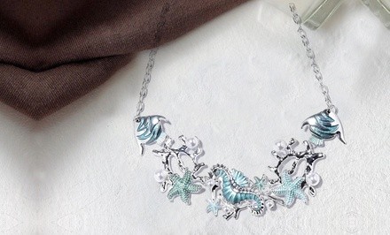 One, Two, Three Green Coastal-Delights Necklaces from Novadab (Up to 83% Off)