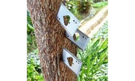 Steel Poker Throwing Cards with Bottle Opener (set of 3)