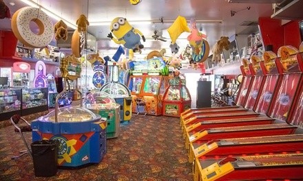 Game Cards, Points Toward Prizes, and Free Play at Bev & Wally's Family Fun Center (Up to 61% Off). 3 Options.