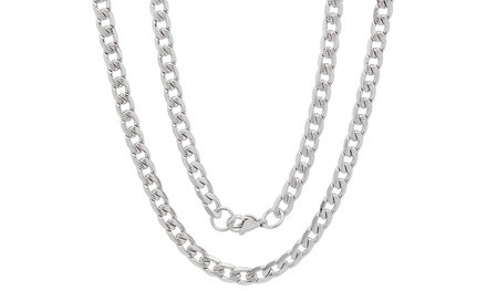 Men's Stainless Steel Diamond Cut Cuban Necklace