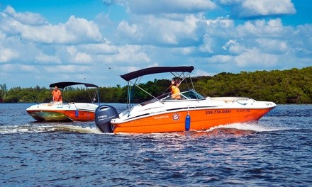 Half- or Full-Day Boat Rental for Up to 5, 10, or 15 People from Naples Extreme Family Fun Spot (Up to 20% Off) 
