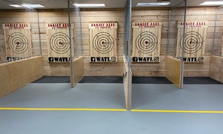 60-Minute Axe-Throwing Session for Up to Two, Three, Four, or Five at Aggies' Axes (Up to 30% Off)