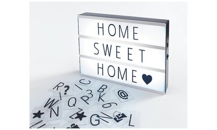 Light Box with Letters and Number Tiles