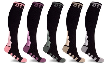 XTF Ultra Compression Socks for Men and Women (5-Pairs)