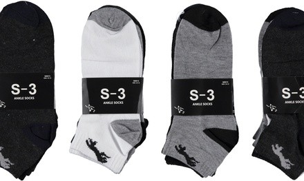 12-Pack: Men Low-Cut Soft Ankle Socks
