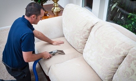 Upholstery Steam Cleaning from TopTen Carpet Cleaning (Up to 50% Off). Two Options Available.