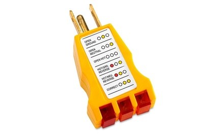 Receptacle 3 Prong Plug-In Voltage Tester