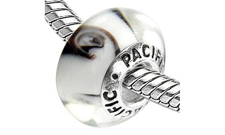 Sterling Silver 'Over the Top' Murano-style Glass Bead