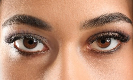 Feather-Look or Cat Eye Lash Extensions or Eyebrow Shaping at The Lashe Spot (Up to 57% Off)