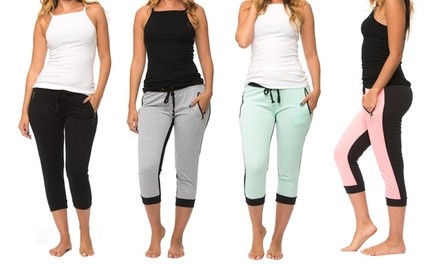 Coco Limon Tank and Capri Joggers Lounge Set (4-Pack)