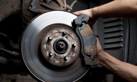 Brake-Pad Replacement on One or Both Axels at Kwik Kar Lube And Tune (Up to 43% Off)