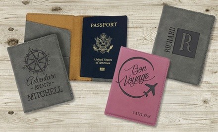 One or Two Personalized Passport Holders from GiftsForYouNow.com (Up to 47% Off)