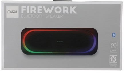 MUZE Firework Light Up Bluetooth Speaker