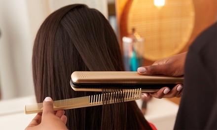 One or Three Silk Presses at SBS - Healthy Hair (Up to 27% Off). Three Options Available. 