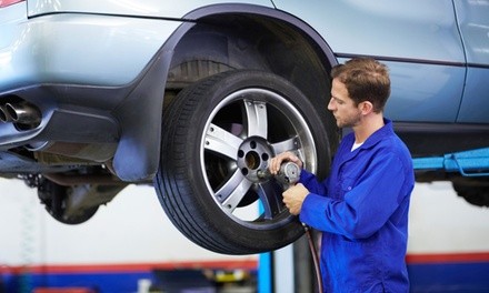 Four-Wheel Tire Rotation or $60 for $100 Toward New Set of Tires at Mobil 1 Lube Express