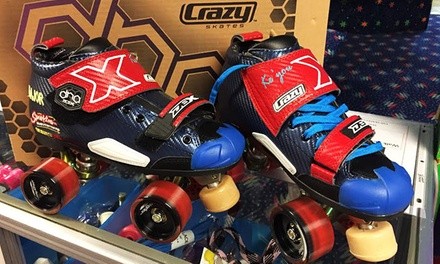 Skating Admission with Skate Rental and Laser Tag or/and 24 Tokens at Sparkles Family Fun Center (Up to 34% Off)